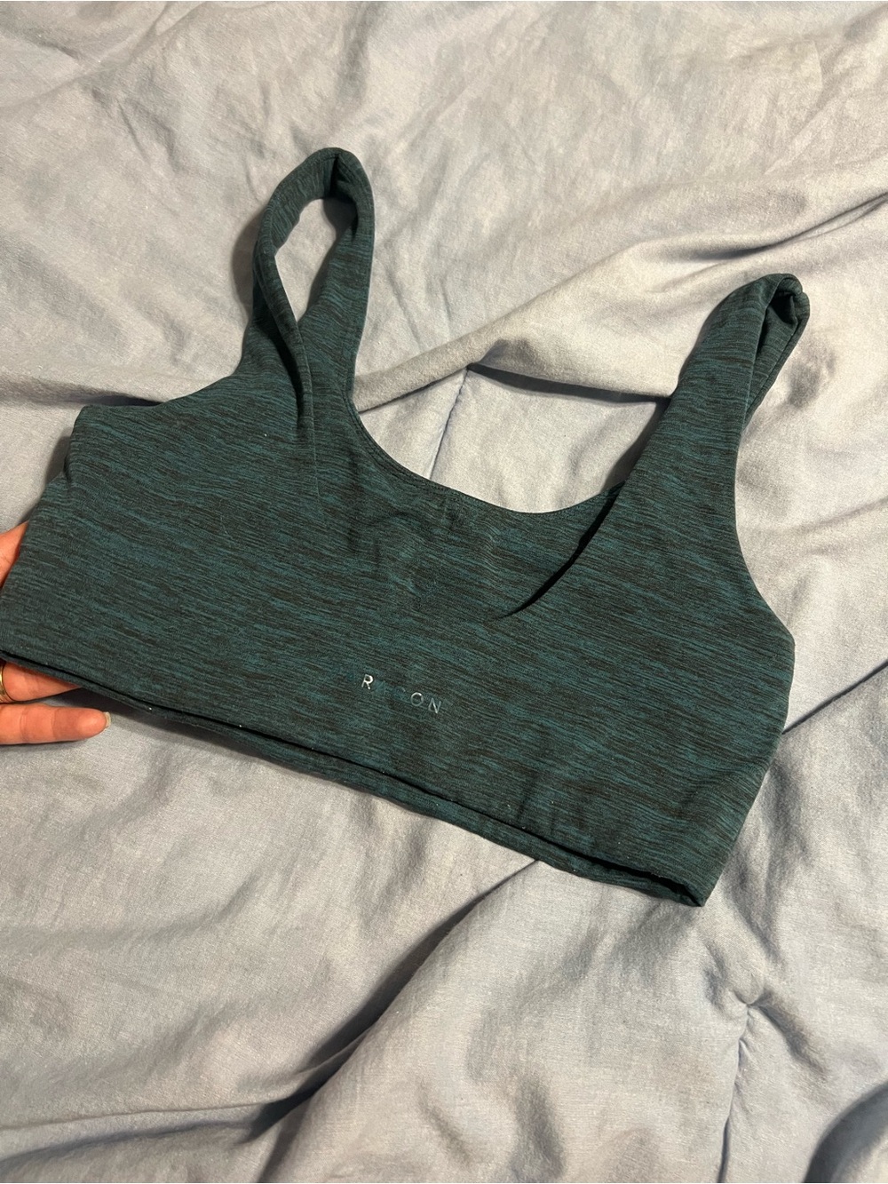 Paragon Teal Green Seamless Sports Bra